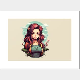 Pixel Girl Cute Posters and Art